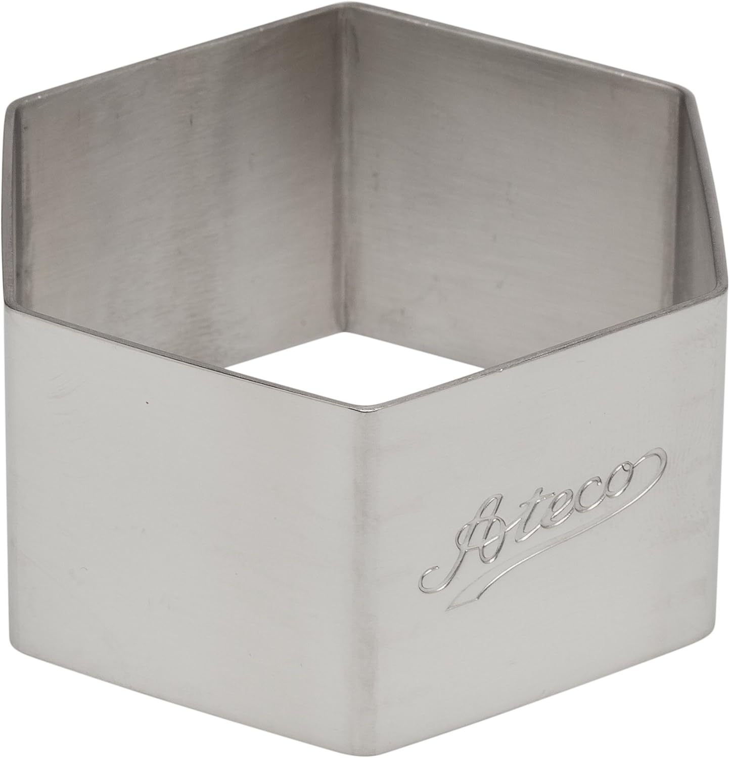 Ateco Hexagon Stainless Steel Form, 2.3 by 1.4-Inches High