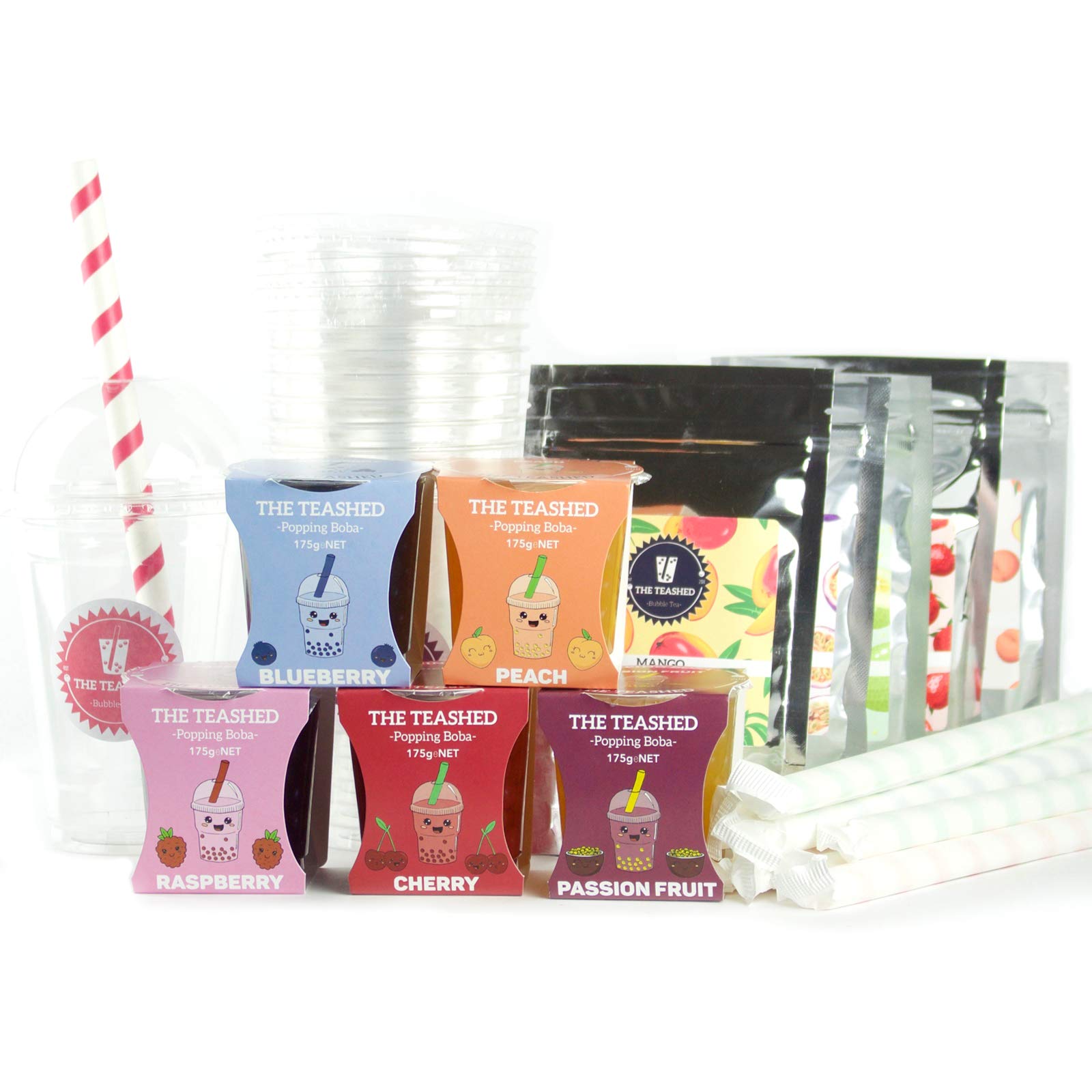 Buy Large Bubble Tea Party Kit Popping Boba, Bubble Tea Powder
