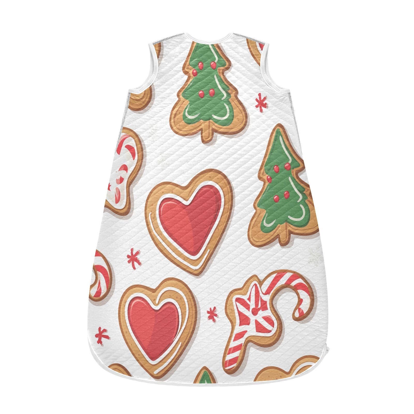 Kigai Christmas Cookie Baby Sleep Sack Wearable Blanket Sleeping Bag 2-Way Zipper Soft Swaddle Transition Sack