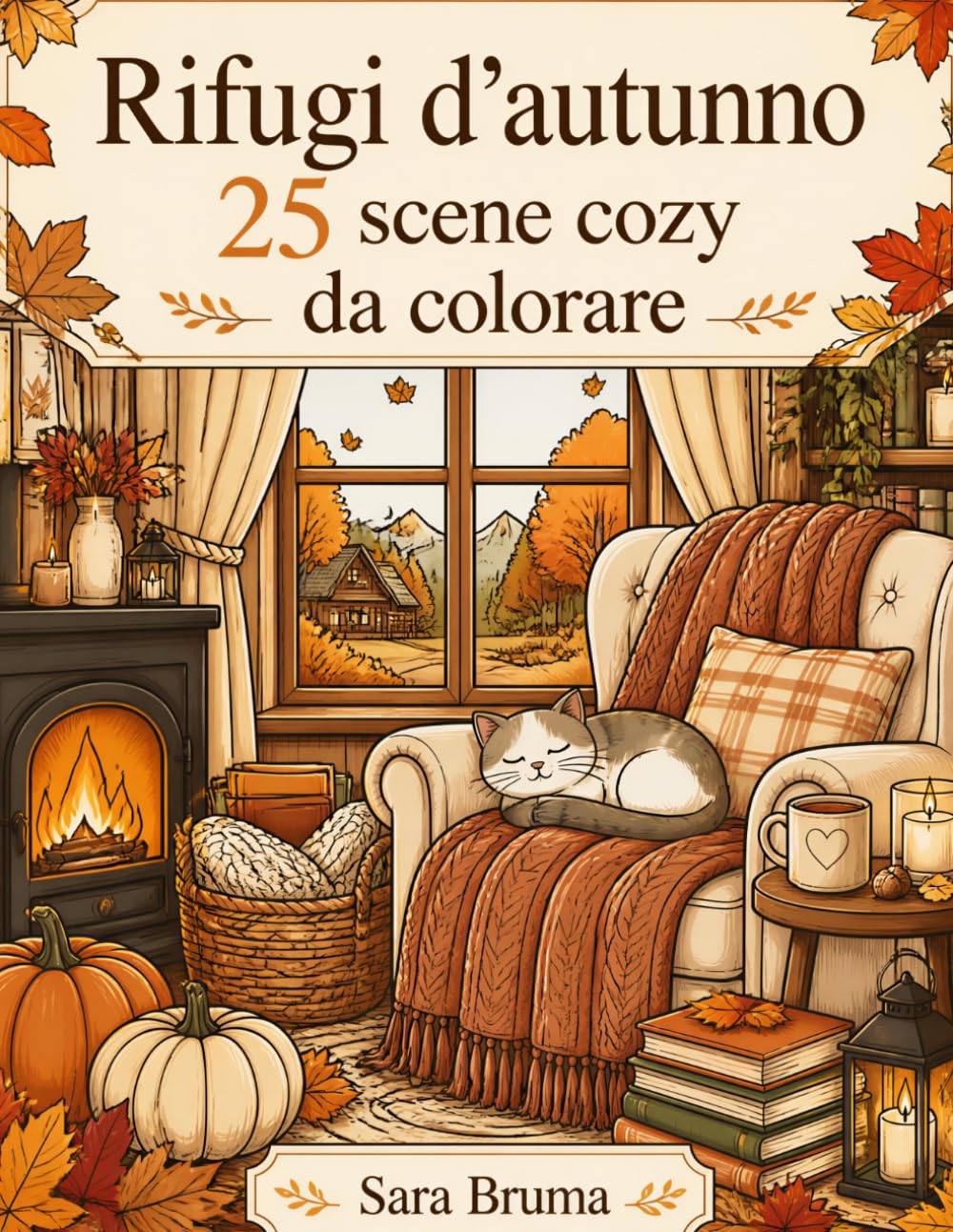 Rifugi d'Autunno: 25 scene cozy da colorare