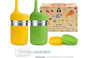 Spill Proof Toddler Cups with Straws