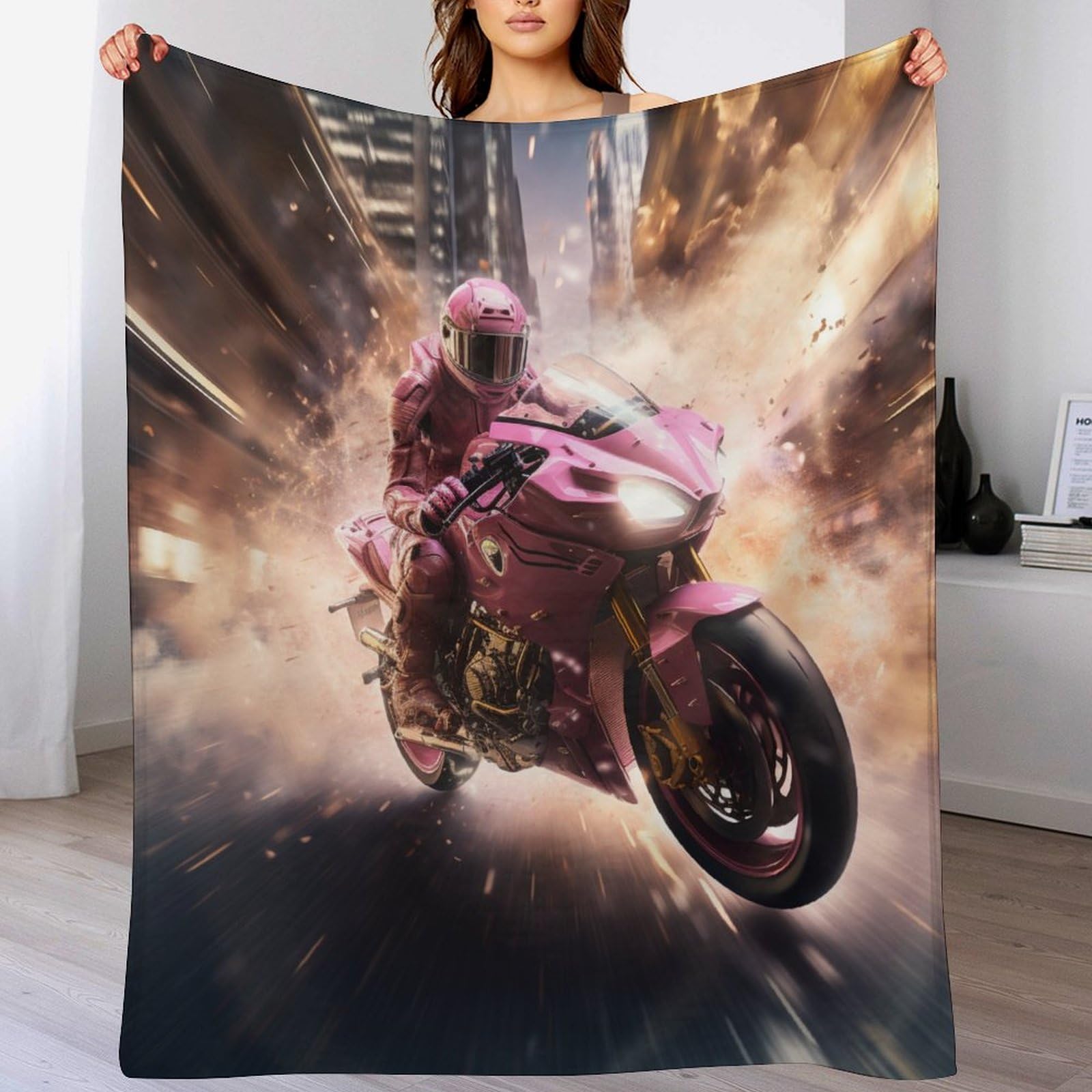 Couverture moto polaire pour réchauffer vos soirées cocooning au salon ou au balcon