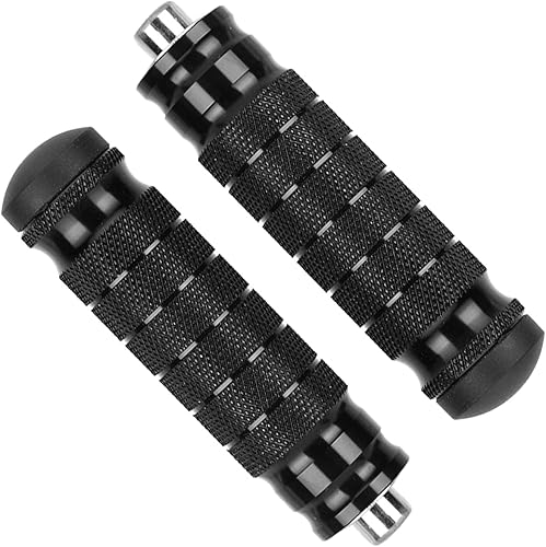 Miniatura 2 de Reposapiés trasero para motocicleta, paquete de 2 pedales de aluminio para motocicleta, universales M8 antideslizantes, reposapiés M8 para