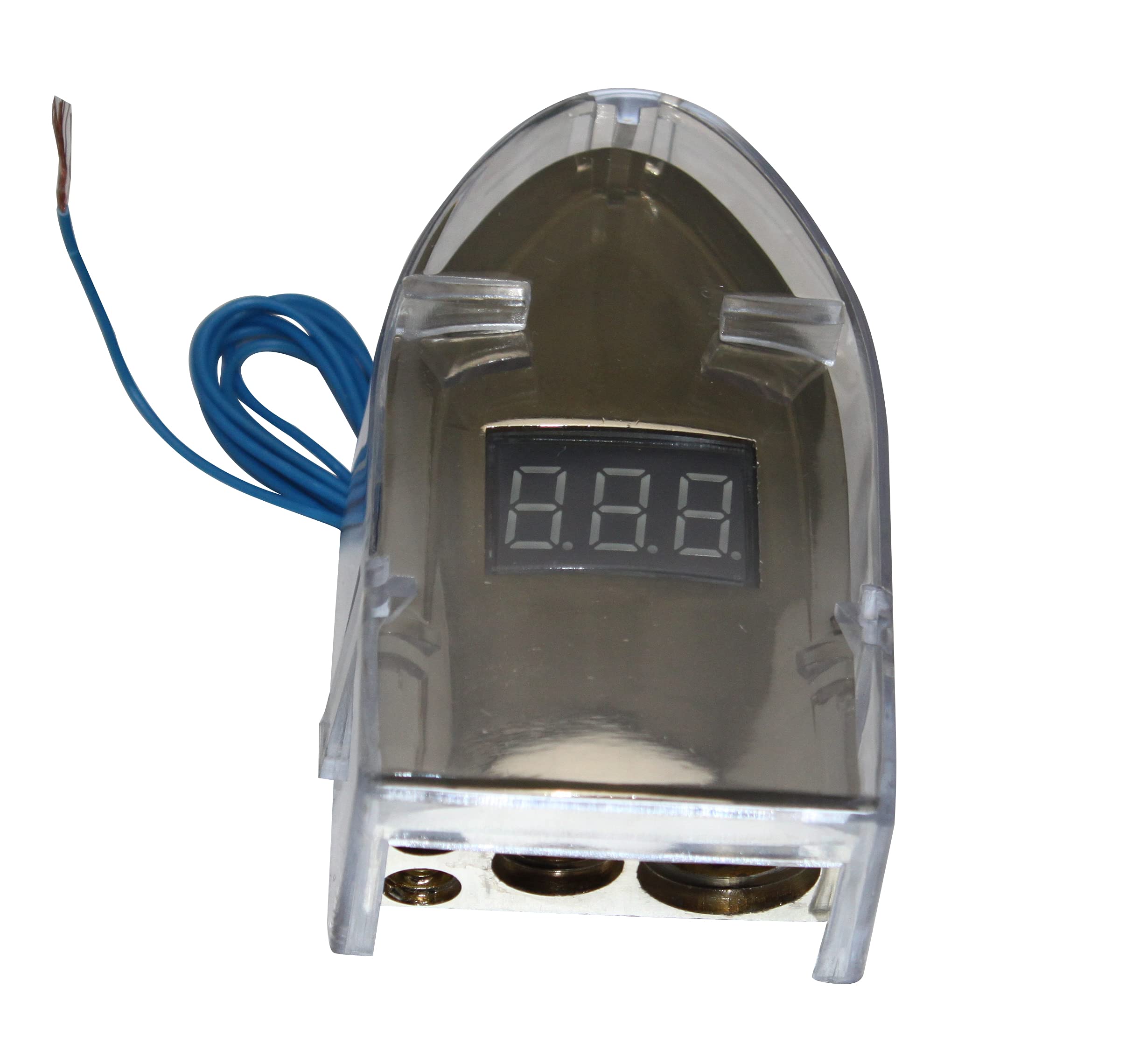 12-24V Digital Display Positive 0/8 Gauge Awg Car Battery Terminal Gold Plated Skbt-023G