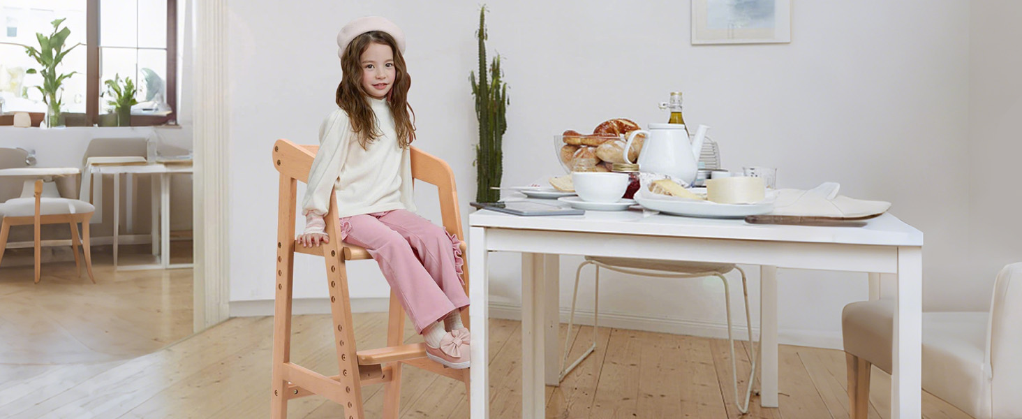 Amazon | YOLEO キッズチェア 子供 ハイチェア 子供用 ダイニング 椅子