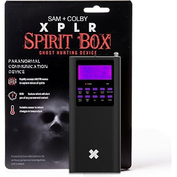 Sam and Colby XPLR Spirit Box, Paranormal Detection Equipment, Haunted Survival, Ghost Hunter, EMF and EVP Detector, Complete