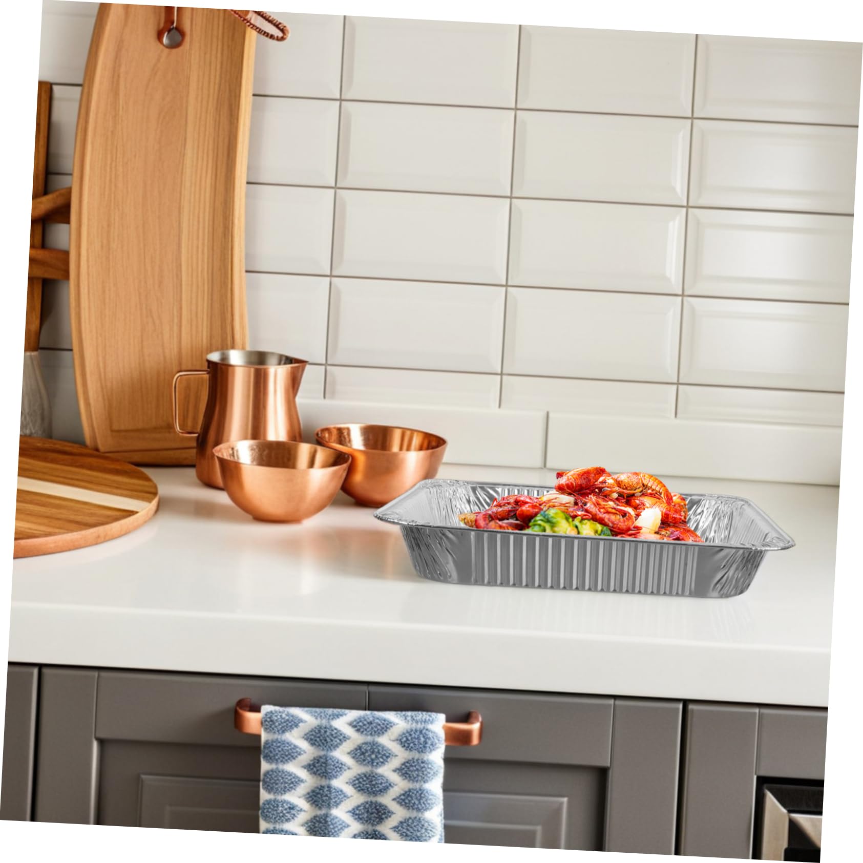 ULTECHNOVO 30pièces Moules à Pâtisserie Aluminium Jetables Moules Aluminium Pour Cuisson Polyvalents