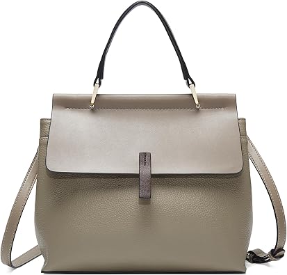 LAORENTOU Cowhide Leather Women Crossbody Handbag Satchel Style Purse Classic Stylish for Ladies