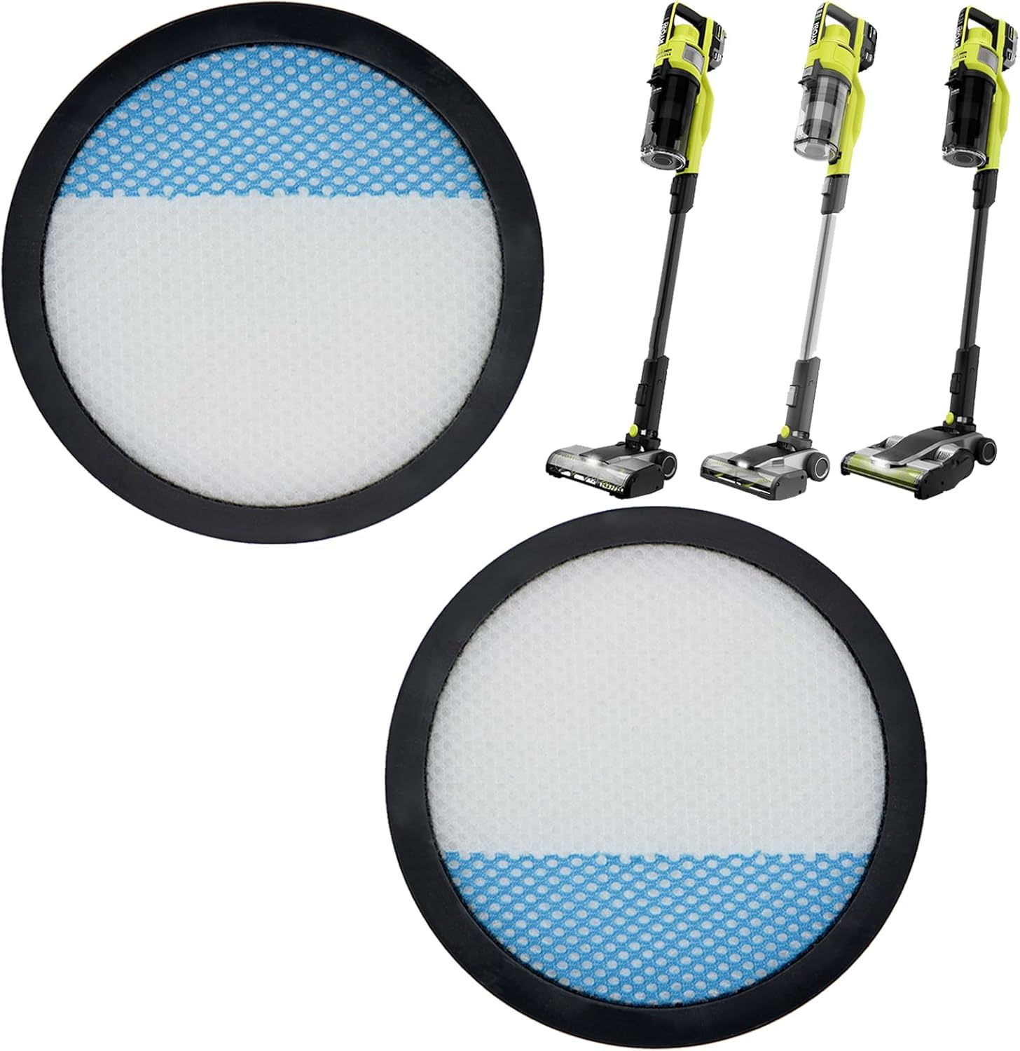 Aolleteau HEPA Filter Replacement for Ryobi 18V 1 + Cordless Stick Vacuum PBLSV716K