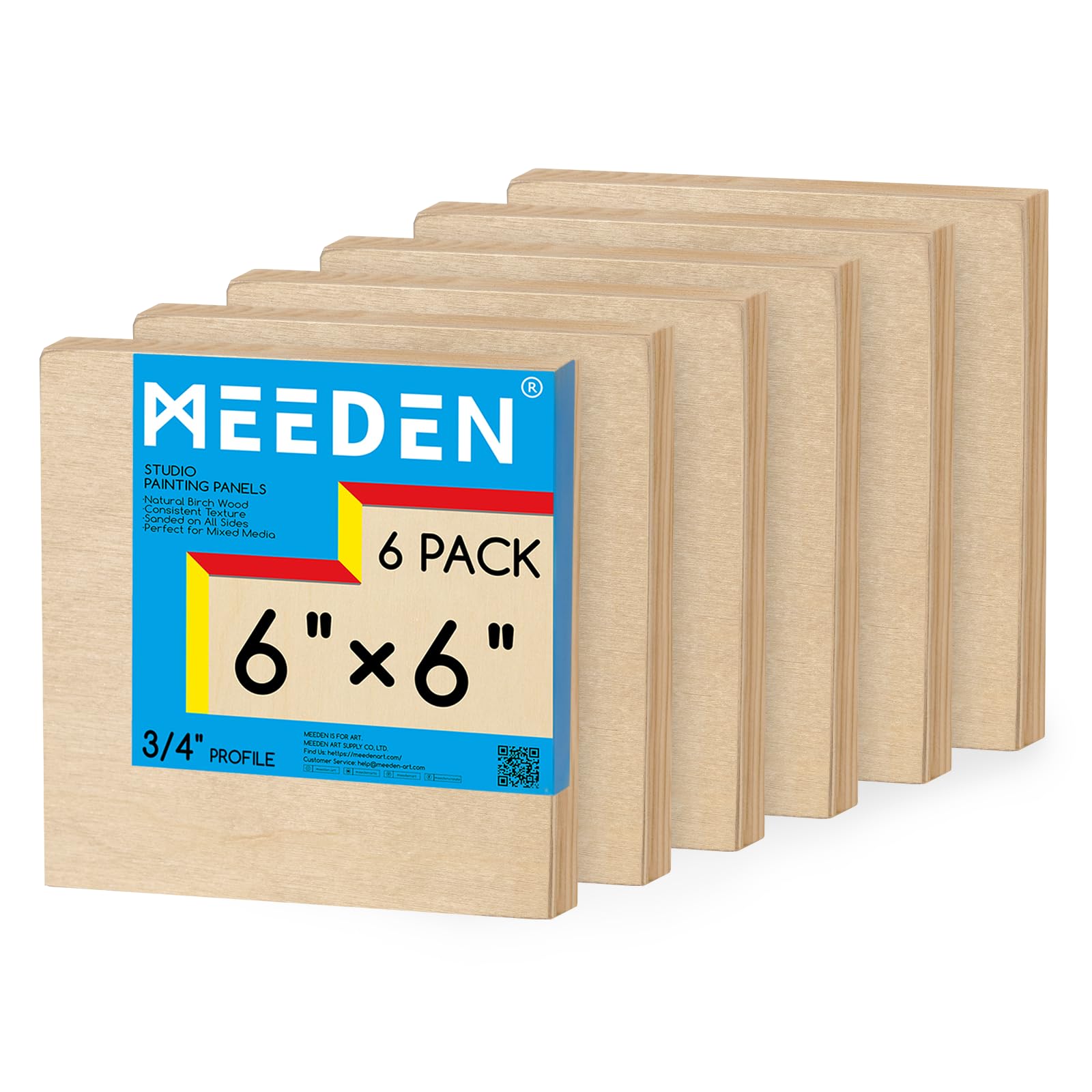 MEEDEN Unfinished Wood Canvas Board