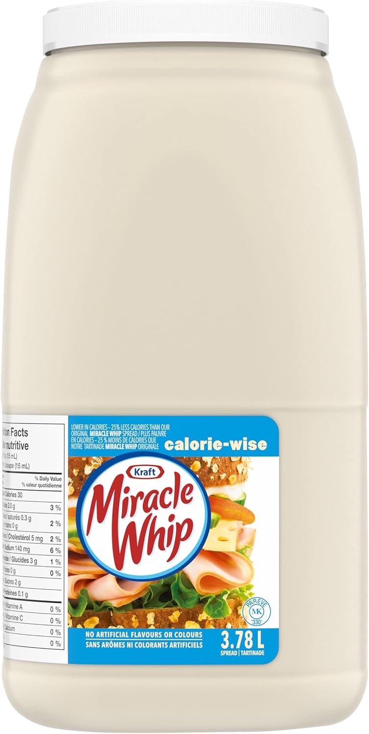 Kraft Calorie Wise Miracle Whip, 3.78L Amazon.ca Grocery & Gourmet Food