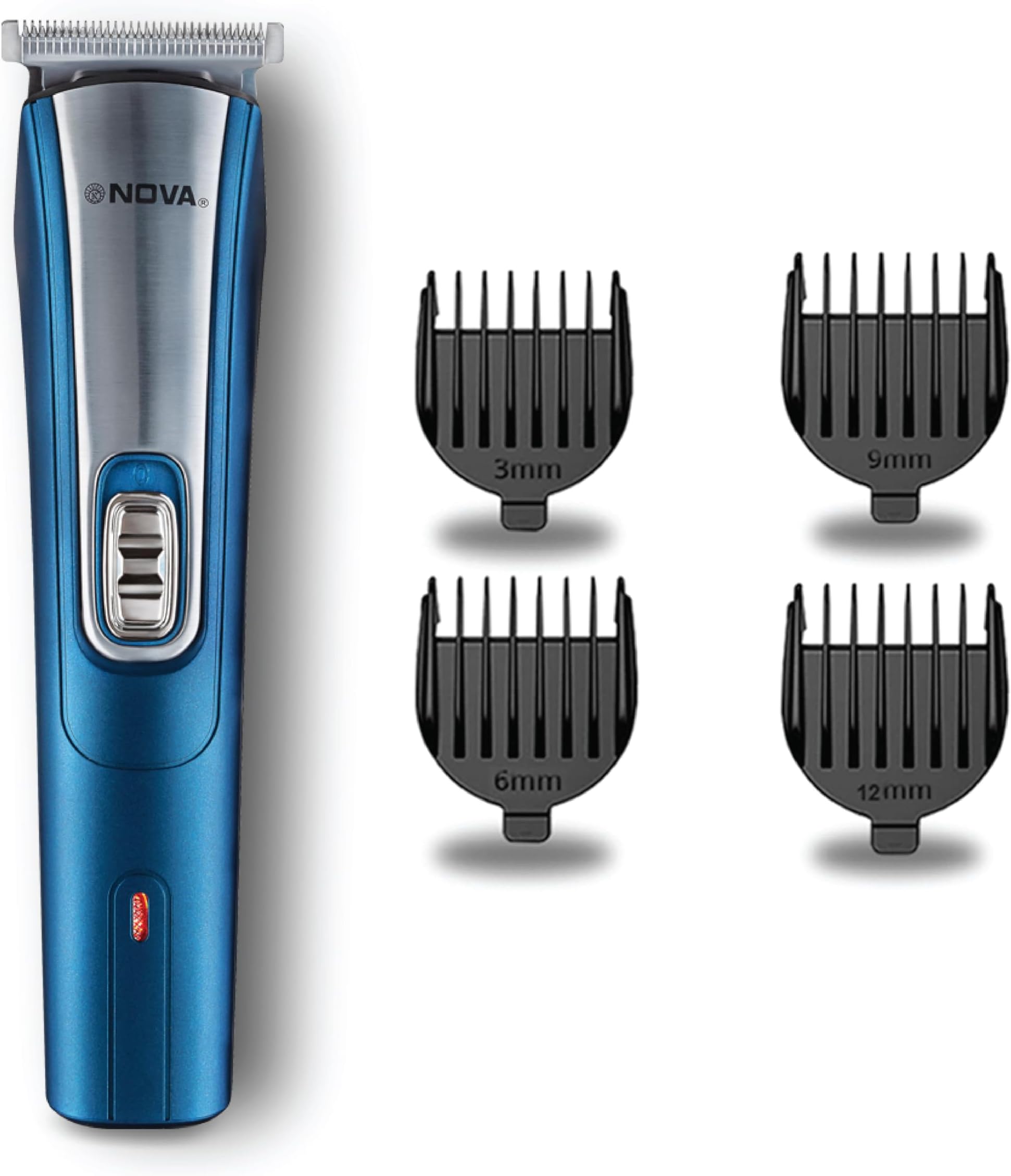 Men Nht 1042 Usb Battery Powered Trimmer 60 Min Runtime 5 Length Settings (Blue)