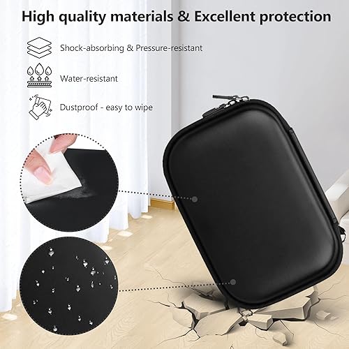 Miniatura 5 de Supmay Carrying Case for Miyoo Mini Plus OnionOS Handheld Game Console, Retro Gaming Console Storage Holder Travel Bag with Mesh Pocket for USB-C