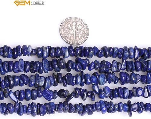 Miniatura 2 de GEM-Inside - Cuentas sueltas de lapislázuli natural de 0.236 x 0.315 pulgadas (0.236 x 0.315 in)
