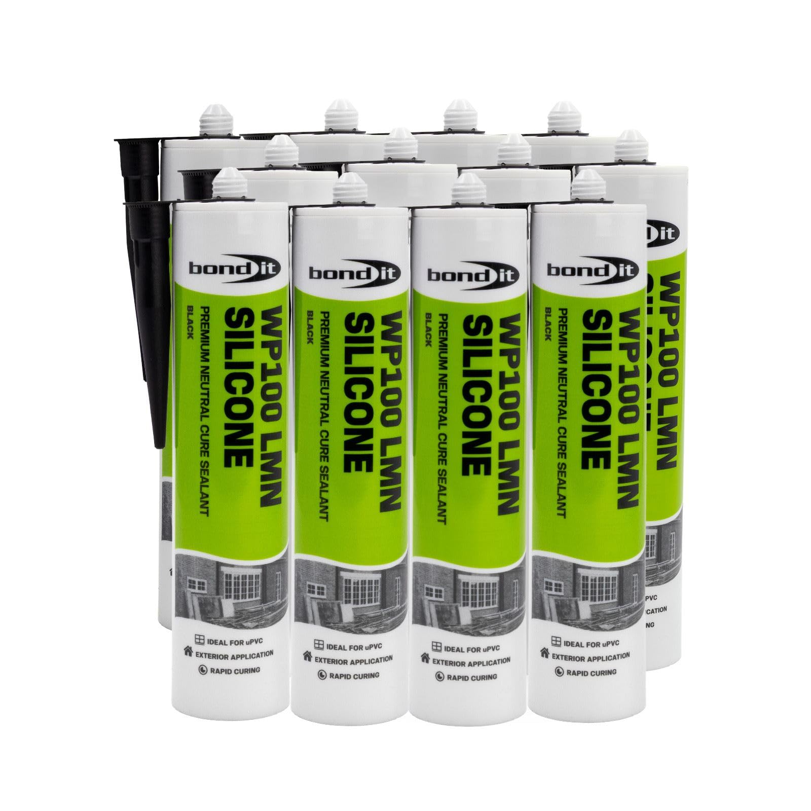 Bond-It WP100 Neutral Cure Silicone Oxime Sealant (x 12) - Black