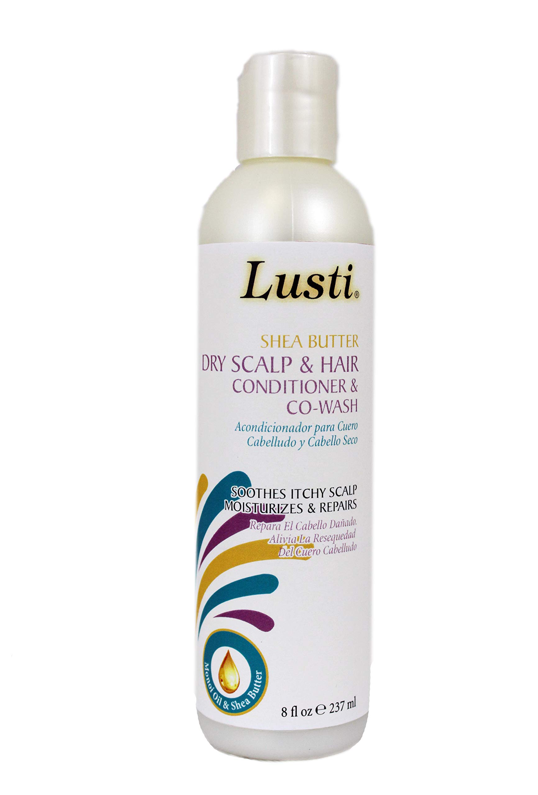 Lusti Shea Butter Dry Scalp & Hair Conditioner & CoWash, 8 fl oz