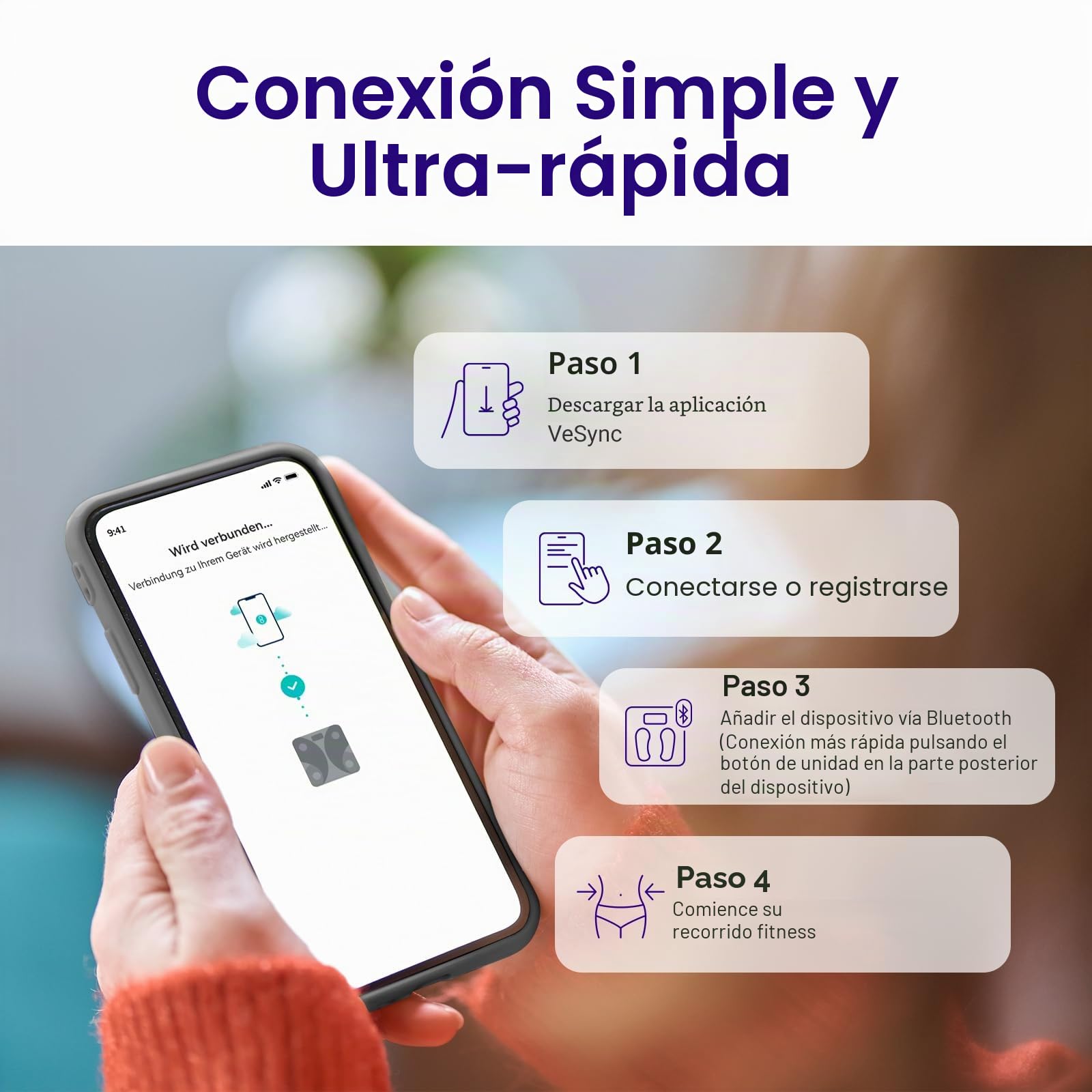 Etekcity Báscula de grasa corporal: precisión de hasta 0,05 kg