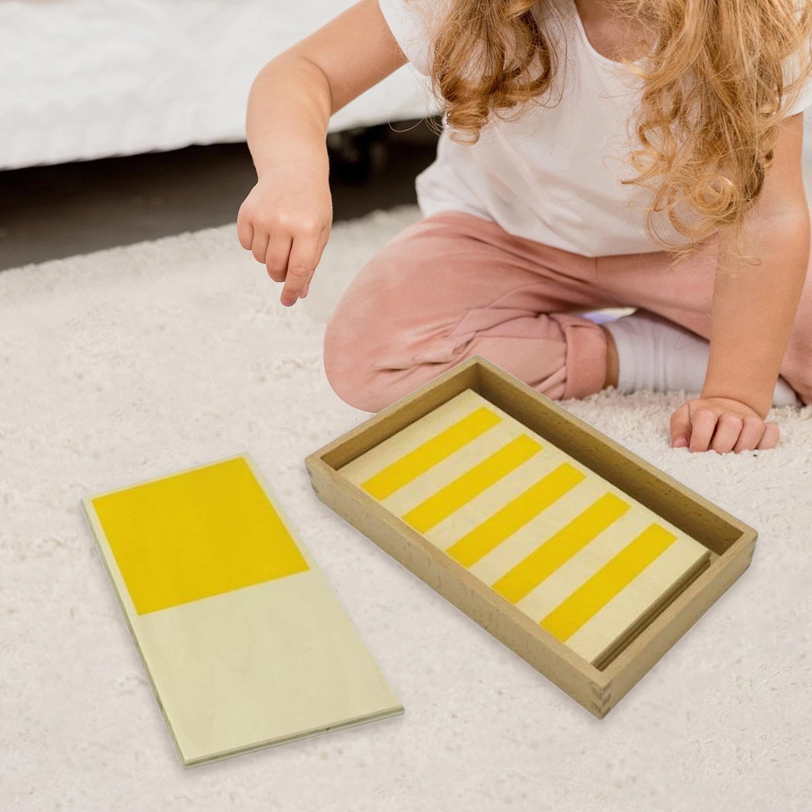 F Fityle Tavoletta tattile in legno, giocattolo sensoriale, tavoletta tattile multiuso, giocattolo Montessori, tablet tattile per la scuola e la prima, 3 Pezzi