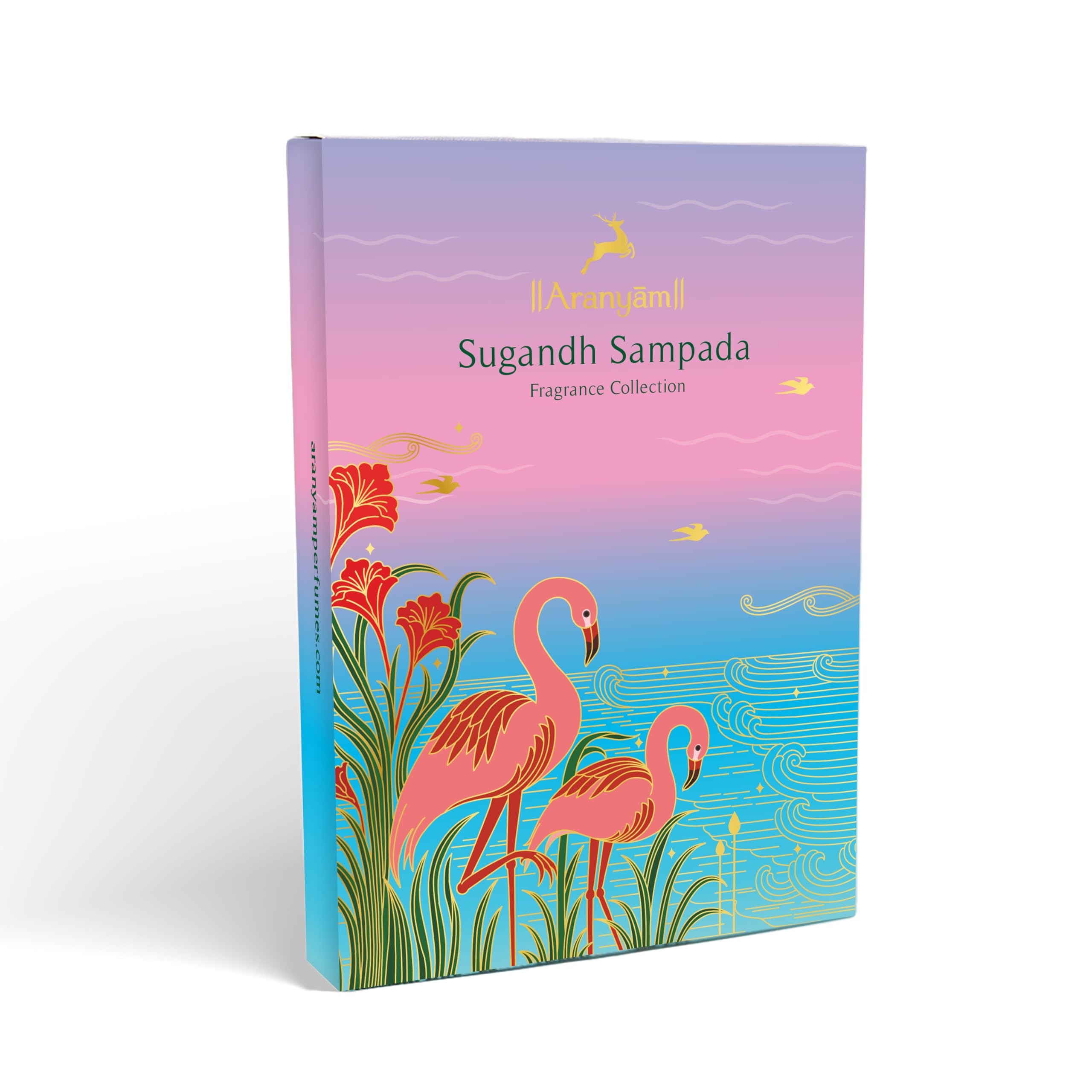 Aranyam Sugandh Sampada Natural Perfume Discovery Collection, 8 Fragrances Gift Set, 2ml Each, Includes Oud, Floral, Aqua Scents 2