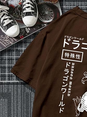 COZYEASE Men's Letter Graphic Tee Short Sleeve Summer T-Shirts Streetwear | Oversized Mens T Shirts, Mens Graphic Tees, Letter Graphic T Shirts, Car Graphic Tee Shirts