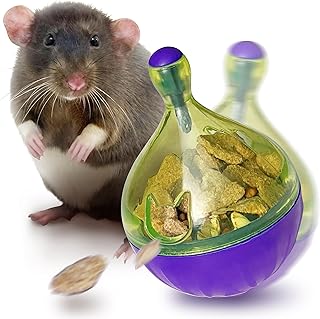 Rat Puzzle Foraging Toy, Interactive Toys for Rat Guinea Pig Rabbit and Small Animal,Rat Enrichment and Sniffing Toy, Treat Dispensing Slow Toy for Rat cage Accessories 1pc