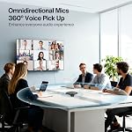 Conference Speaker and Microphone, USB Speakerphone with 360° Omnidirectional Voice Pickup, Smart Voice Enhancement, Hi-Fi Sound, Echo & Noise Reduction for Business, Home Office, Online Meeting