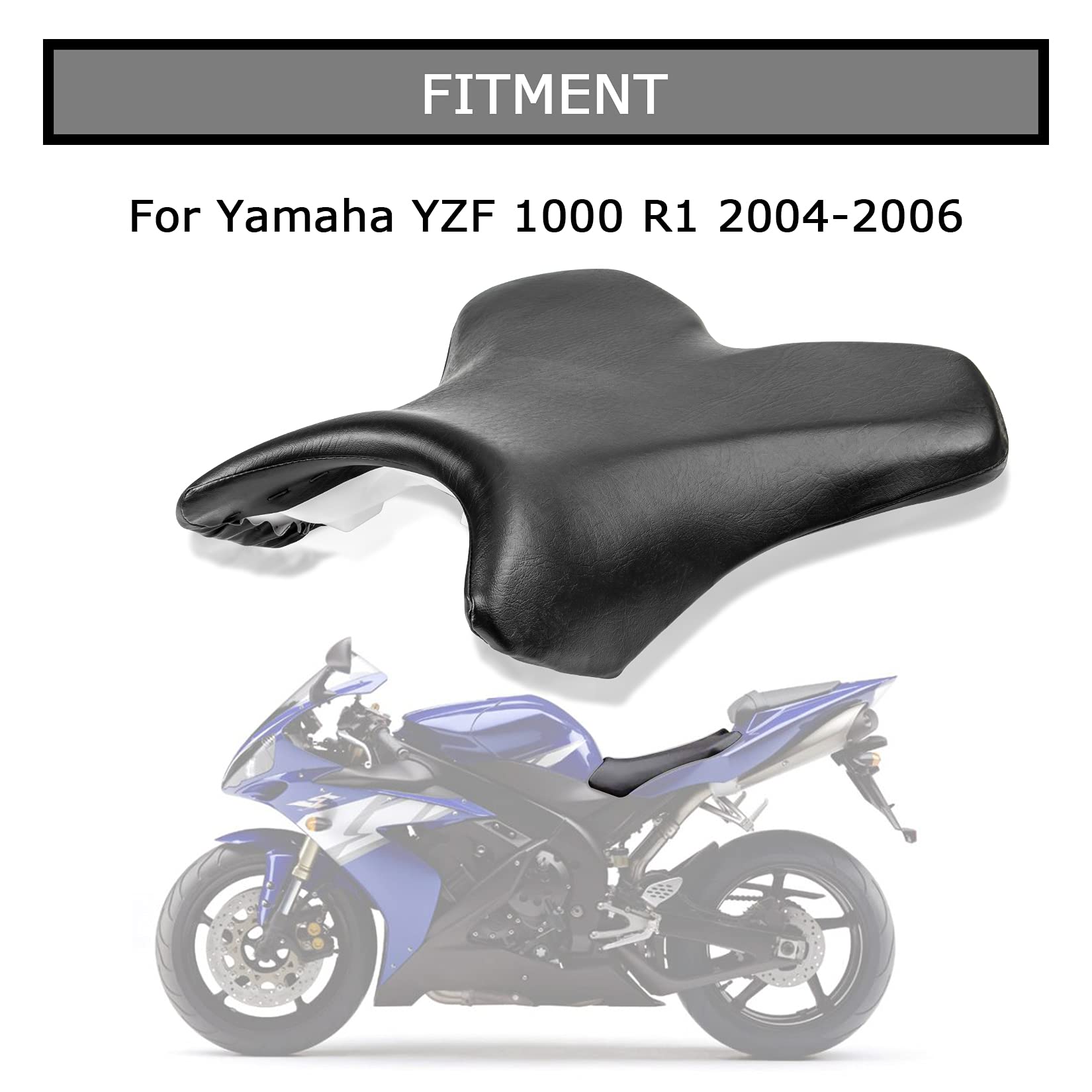 PSLER Front Rider Driver Seat Pillion Cushion Seat for YZF 1000 R1 2004-2006