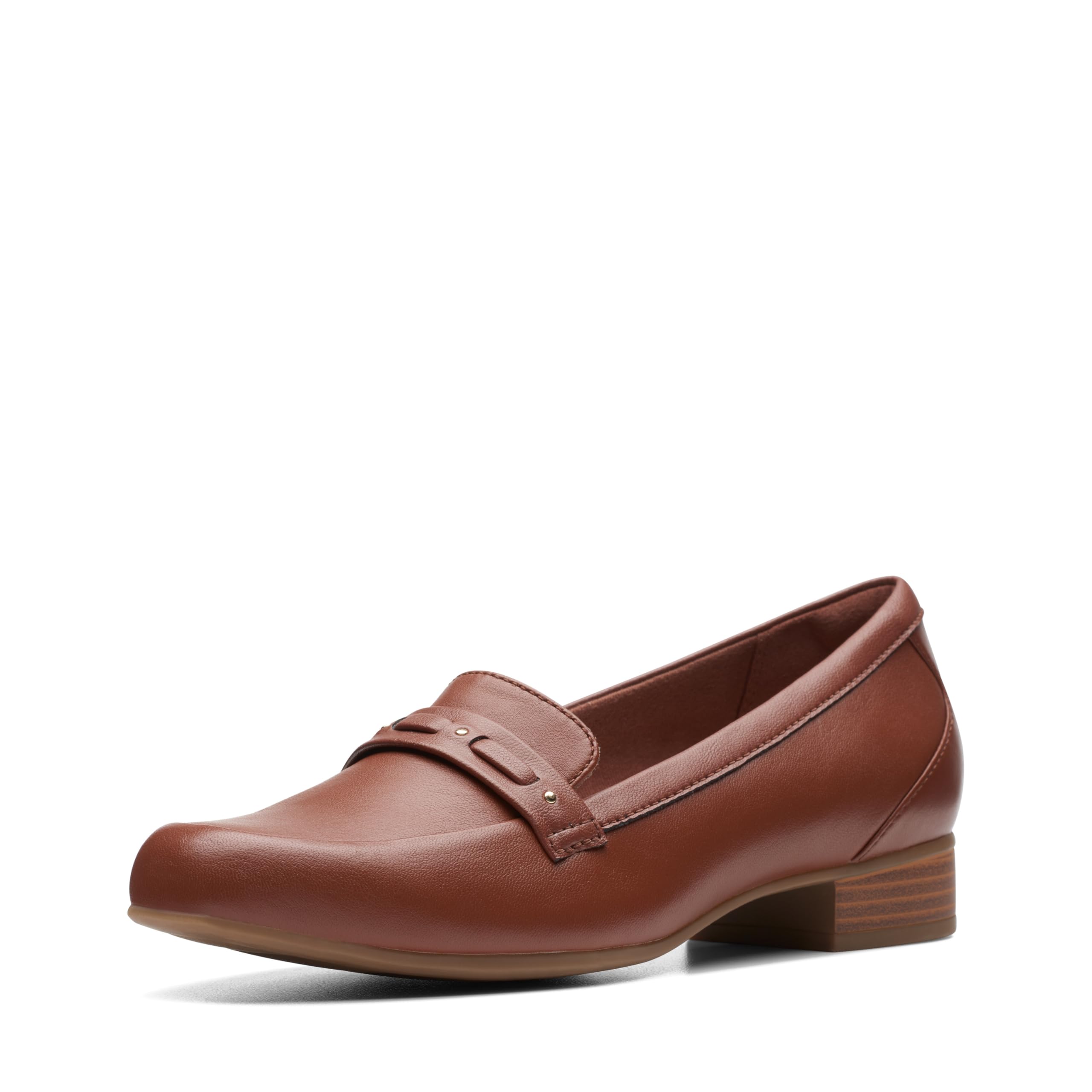 Clarks Pantoufles Juliet Bay pour Femme, Cuir Marron Clair., 37 EU