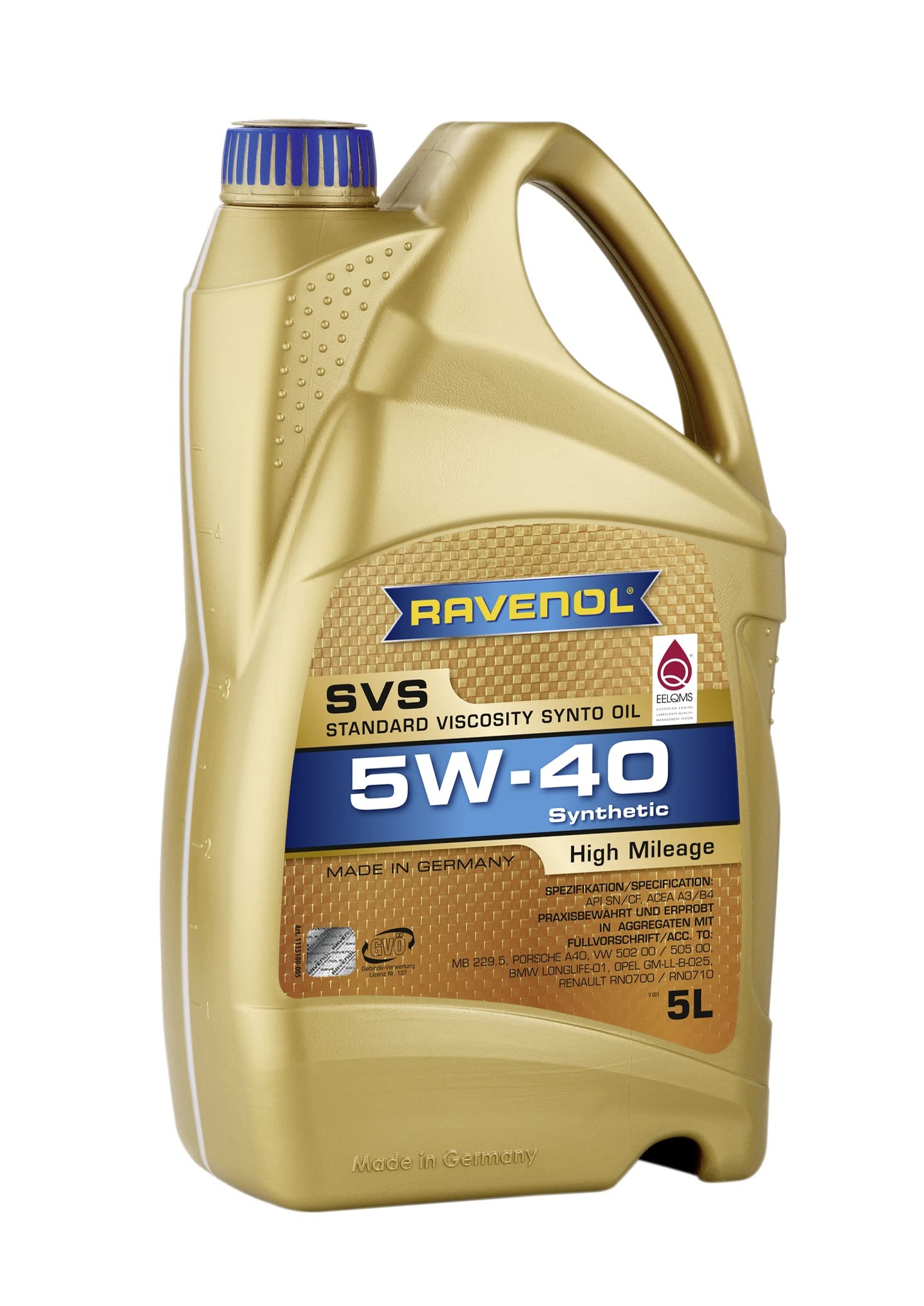 Ravenol SVS SAE 5 W de 40/5 W40 vollsynthetisches antifricción