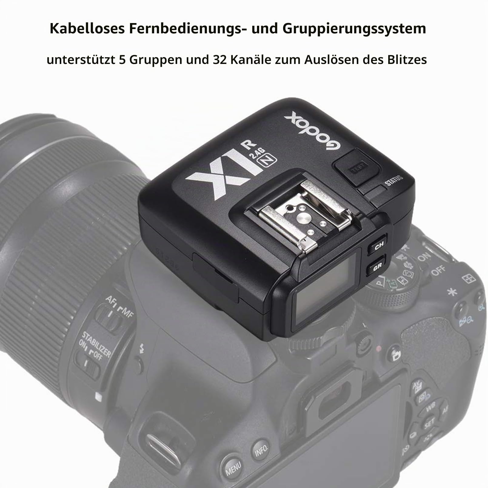 Godox X1R-N i-TTL 2.4G Wireless Empfänger Funkauslöser für Nikon Kamera