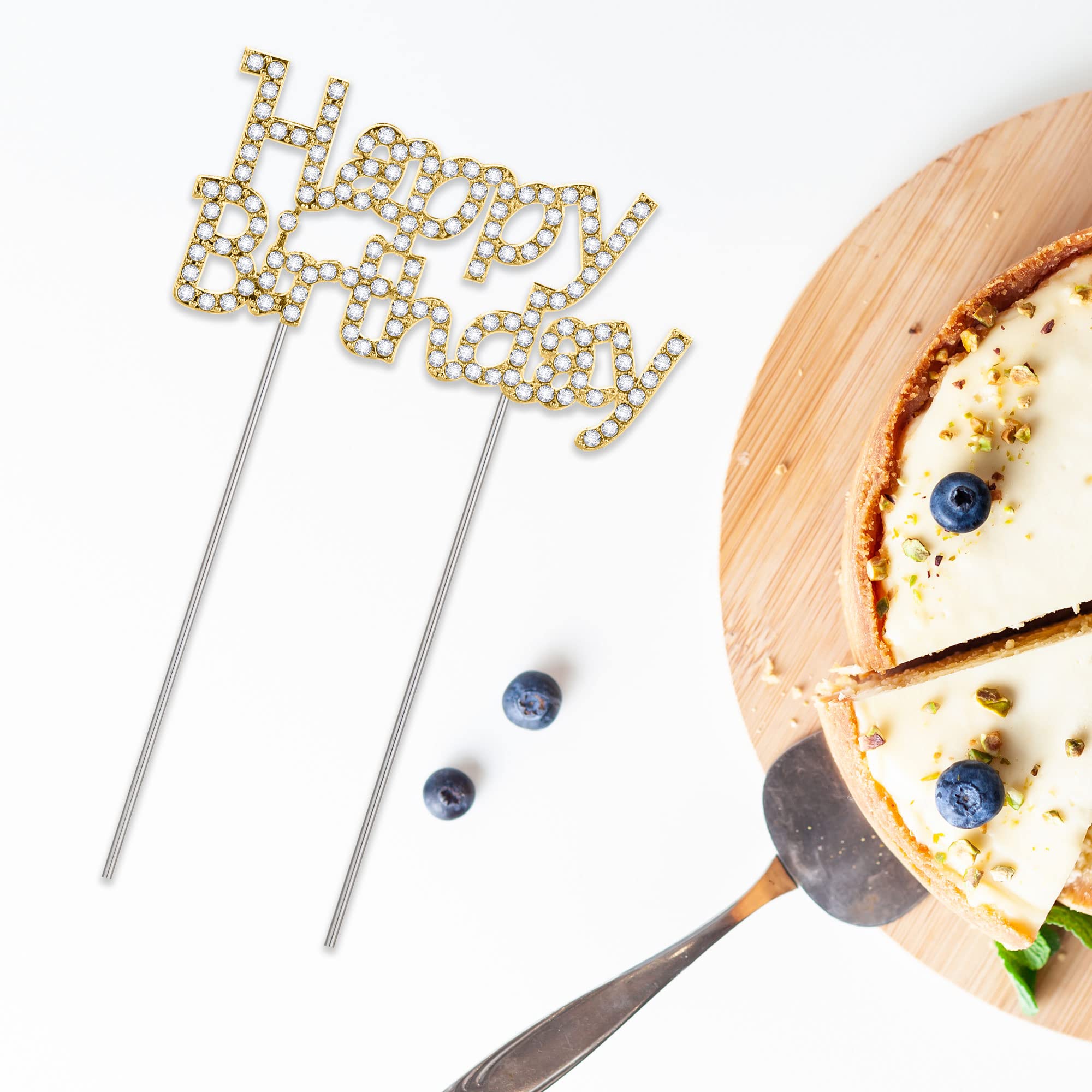 Gyufise Décoration De Gâteau « Happy 13th Birthday » En Métal