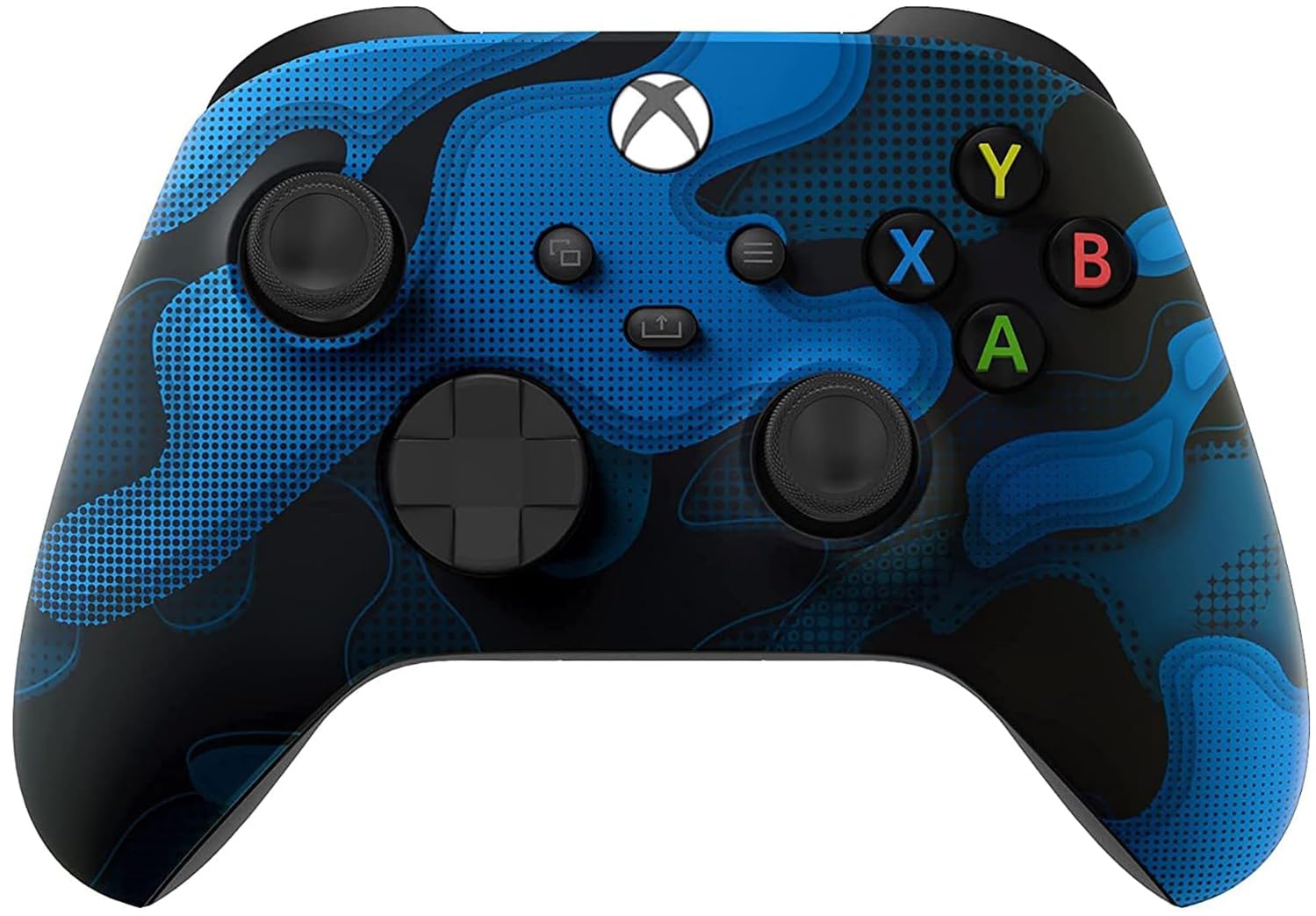 Custom Controllerzz Wireless Controller for Microsoft Xbox Series X/S & Xbox One - Custom Soft Touch Feel - Custom Xbox Series X/S Controller (X/S Blue Camo)-image-48