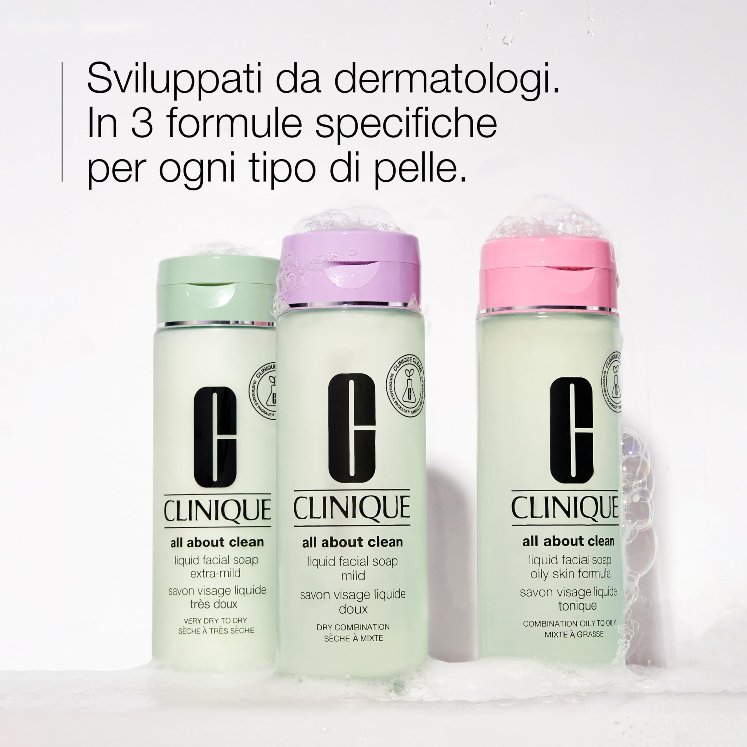 Clinique All About Clean Liquid Facial Cleanser | Detergente per Pelli da Miste Grasse a Grasse, 400 ml