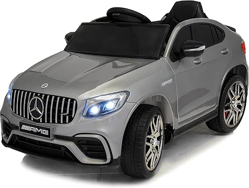 Ride On Toys - Automóvil eléctrico de control remoto alimentado por batería de 12 V para niños con ruedas de plástico botones de sonido puertas