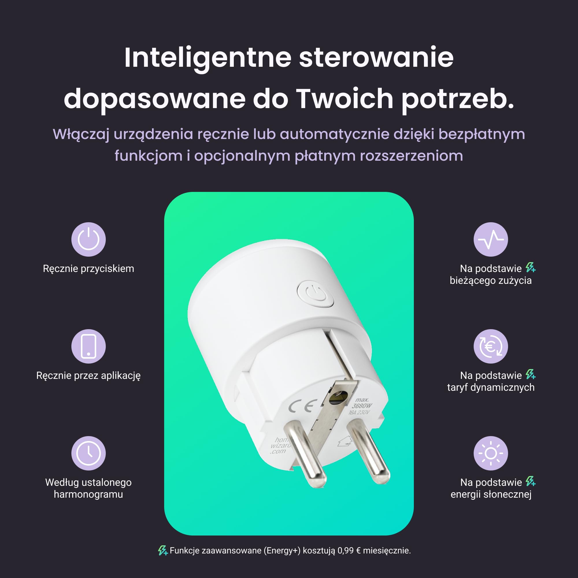 HomeWizard Presa Energy, inteligentny przekaźnik WiFi z monitorowaniem w czasie rzeczywistym i sterowaniem aplikacją na zużycie energii, precyzyjne pomiary energii, sterowanie zdalne i oszczędności