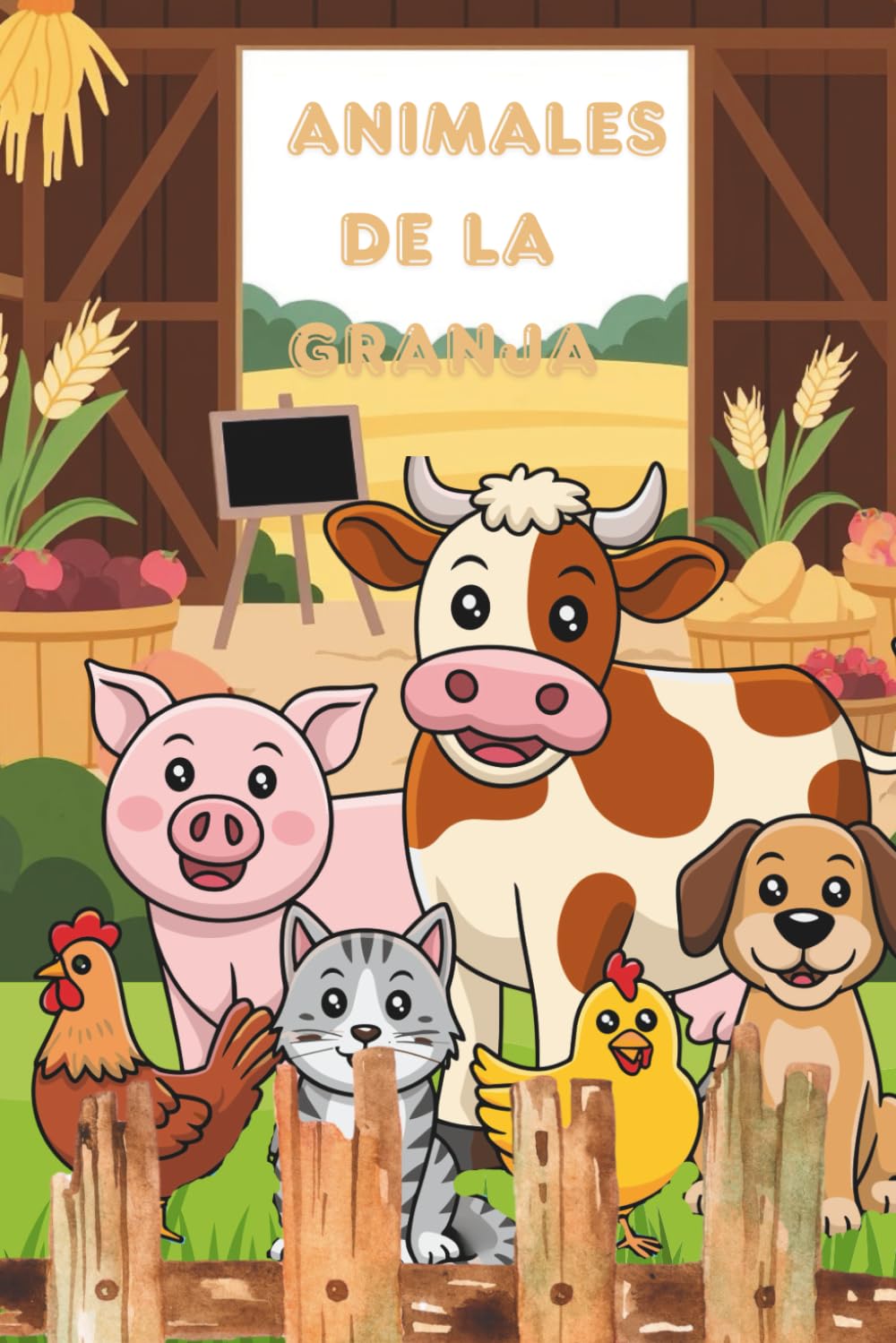animales de la granja: libro para colorear