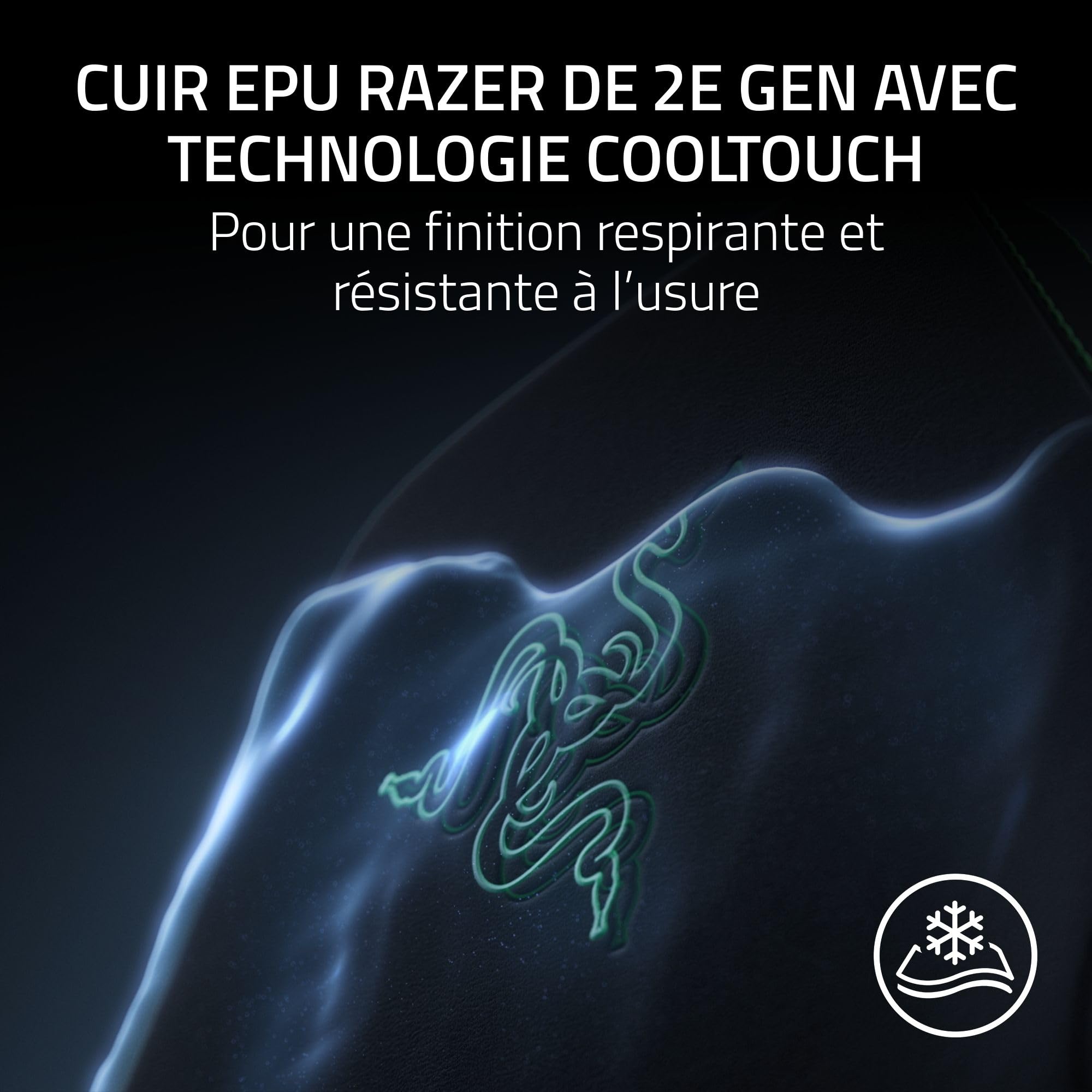 Razer Iskur V2 NewGen - Fauteuil Gaming Ergonomique Respirant Cuir EPU de 2e gen avec Technologie Cooltouch - système de Soutien Lombaire Hyperflex - Arches d’épaule Extra-Larges | Gris