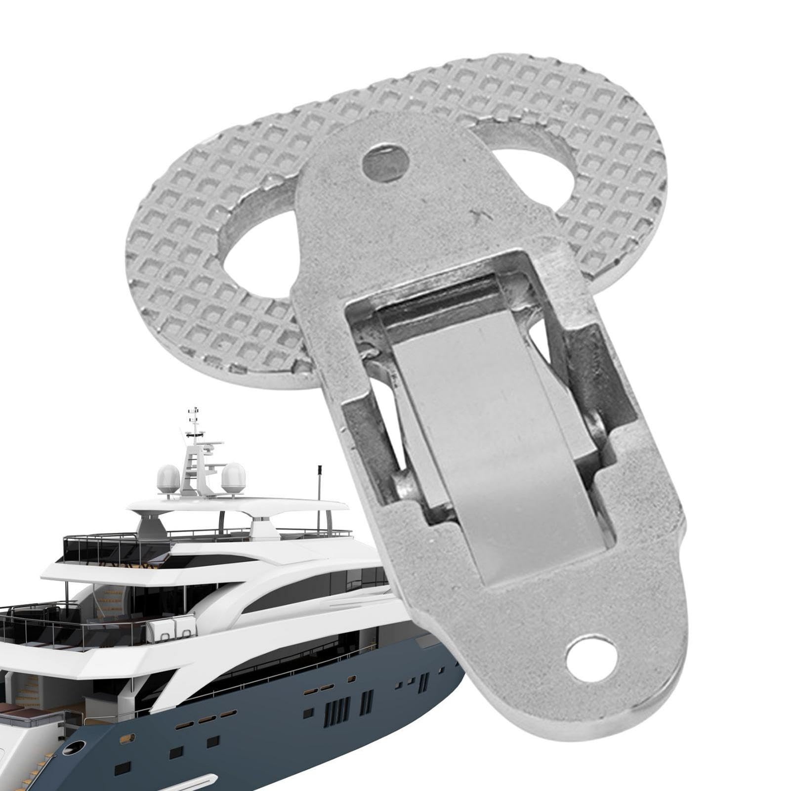 Klappbare Maststufe – Sicherheits-Klappgreifer, Heckzugangsleiter | Sicherheits-Edelstahl 316 für Boote, Boots-Trittleiter mit Schnellverschluss-Hardware-Zubehör für Surf-Yacht, Auto, Wohnmobil, LKW