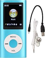 Vista 1 de Reproductor de MP3, reproductor de música de 64 GB sin pérdidas, pantalla LCD delgada de 1.8 pulgadas, reproductor de música MP3 portátil, incluye