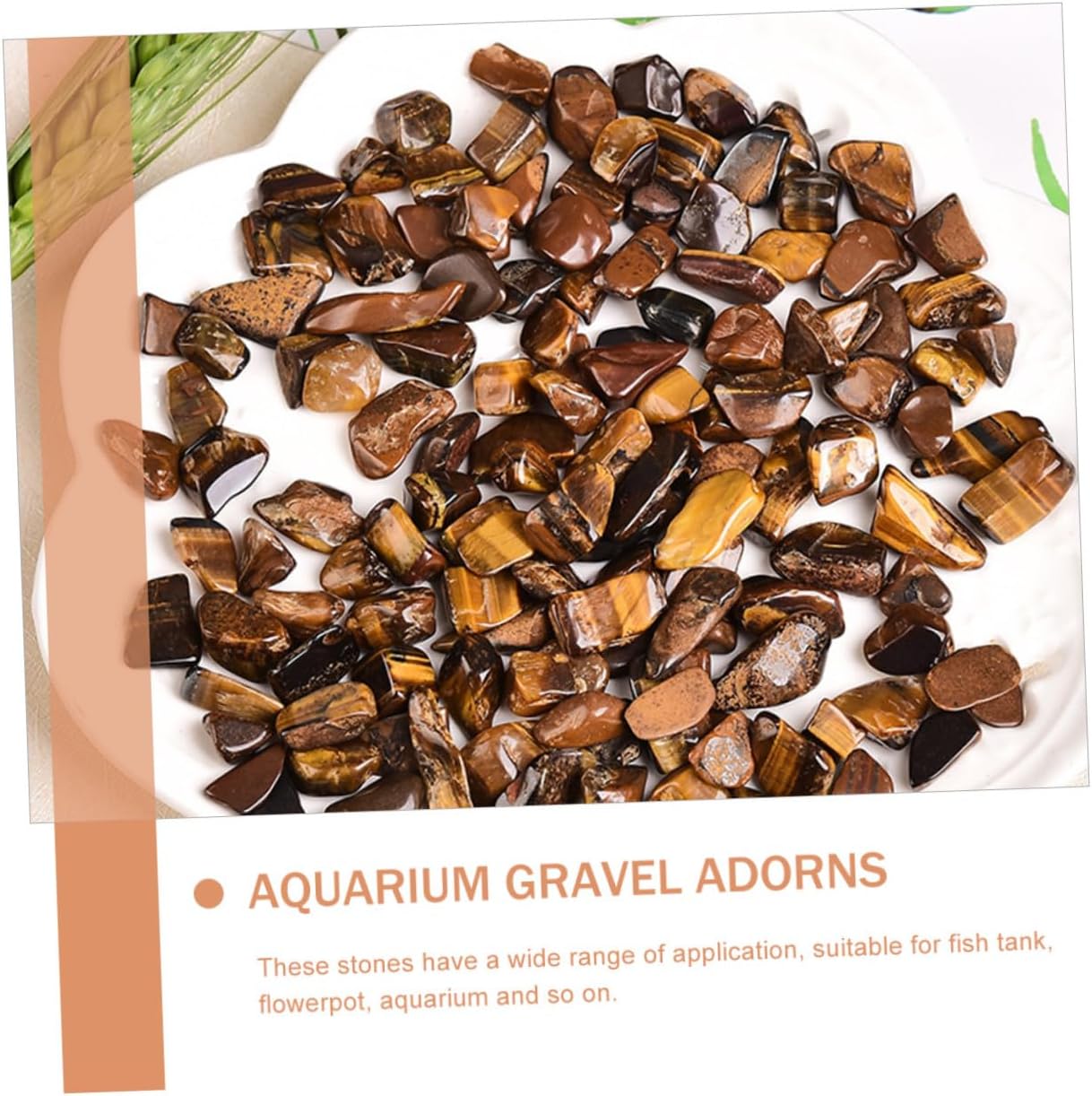 Eye Stone Aquarium Gravel Bulk 7-9mm Natural Crushed Terrarium Rocks for Fish Landscaping Decor 2lb