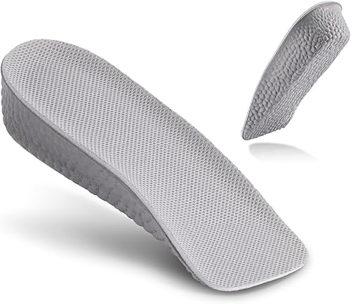 Plantillas de aumento de altura  Zapatos de contorno de arco de pie para mujer, cojín ortopédico de elevación de talón, equilibrador de discrepancia