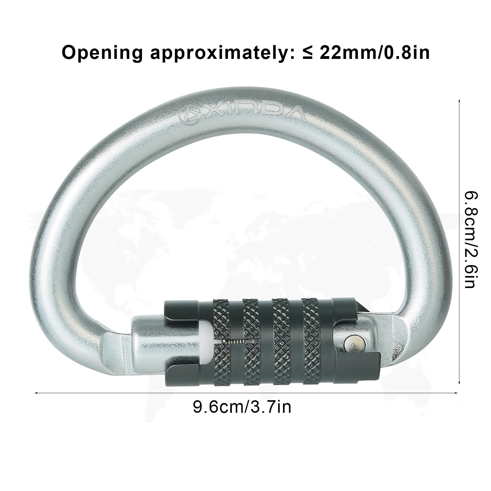 Schwerlastkarabiner D-förmiges Sportzubehör | Verschluss Karabiner Für Hängematten Für Hängematte Angeln Outdoor-Fitness Und Sicherung Von Haustieren