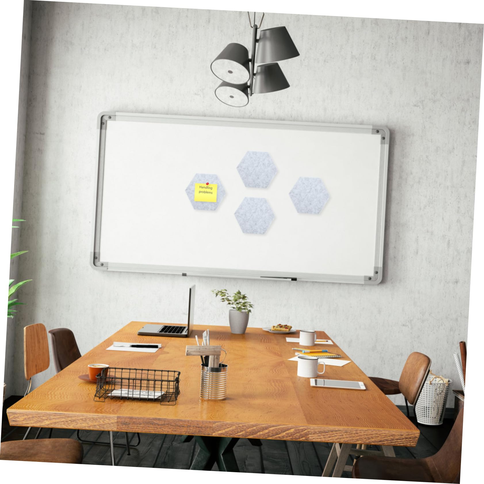 Tofficu 1set Pannelli Acustici Esagonali Feltro Tappetini Isolanti Colorati Per Decorazioni Murali e Lavagne Di Messaggi Per Aule Camere Da Letto e Ambienti Interni Misura Media Lato