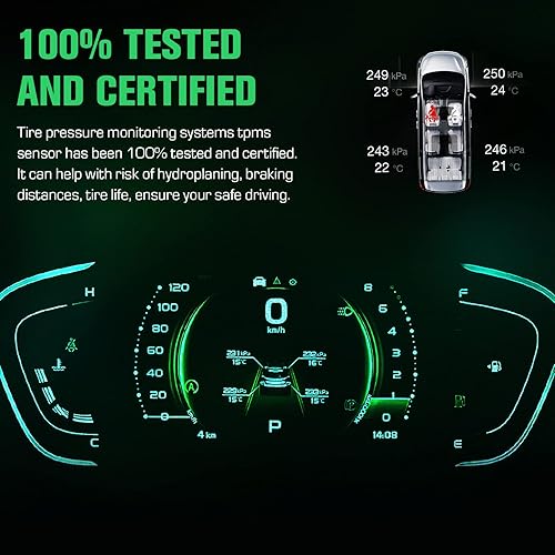 Miniatura 6 de Sistema de monitoreo de presión de neumáticos Sensor TPMS de 315 MHz compatible con Honda Civic/Fit/CR-Z/Odyssey apto para 42753-TR3-A81