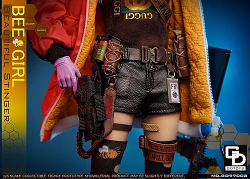 Miniatura 6 de Figura de acción a escala 16 End Bee Girl 12 pulgadas Super Flexible Figura Muñeca Conjunto Completo