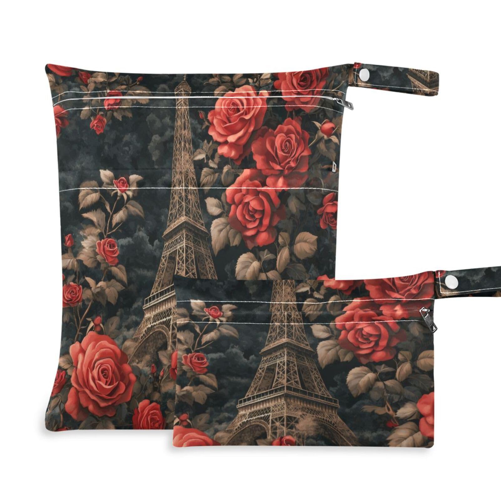 Msyxl 2pcs Wet Dry Bag for Baby Cloth Diapers, Waterproof Reusable Mjayodi3mdmwawvhc21zmgvvsm1y Wet Bag with Two Zippered Pockets Washable Pool Gym Travel Bag for Clothes