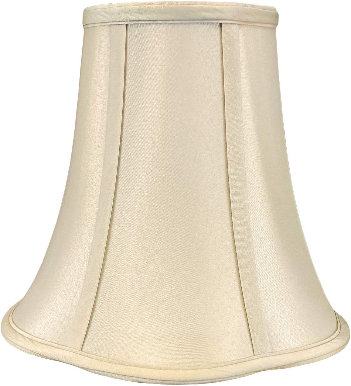 Royal Designs, Inc. Bottom Scalloped Bell Lamp Shade, BSO-703-12BG, 6 x 12 x 10.25, Beige