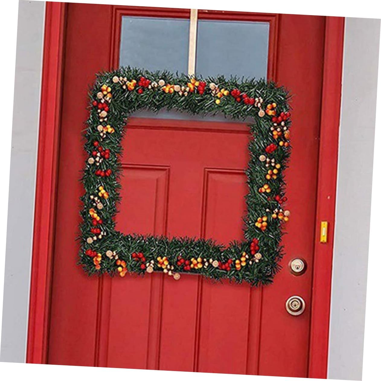3Pcs Metal Wreath Frame Elegant Square DIY Crafting Rack for Home Decor for Christmas Halloween and Year Festive Decorations