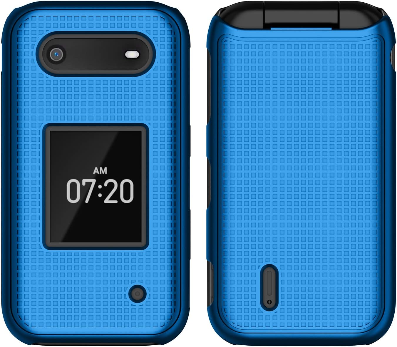 Nakedcellphone Grid Series for Nokia 2760 2780 Flip Phone Case - Blue image 3