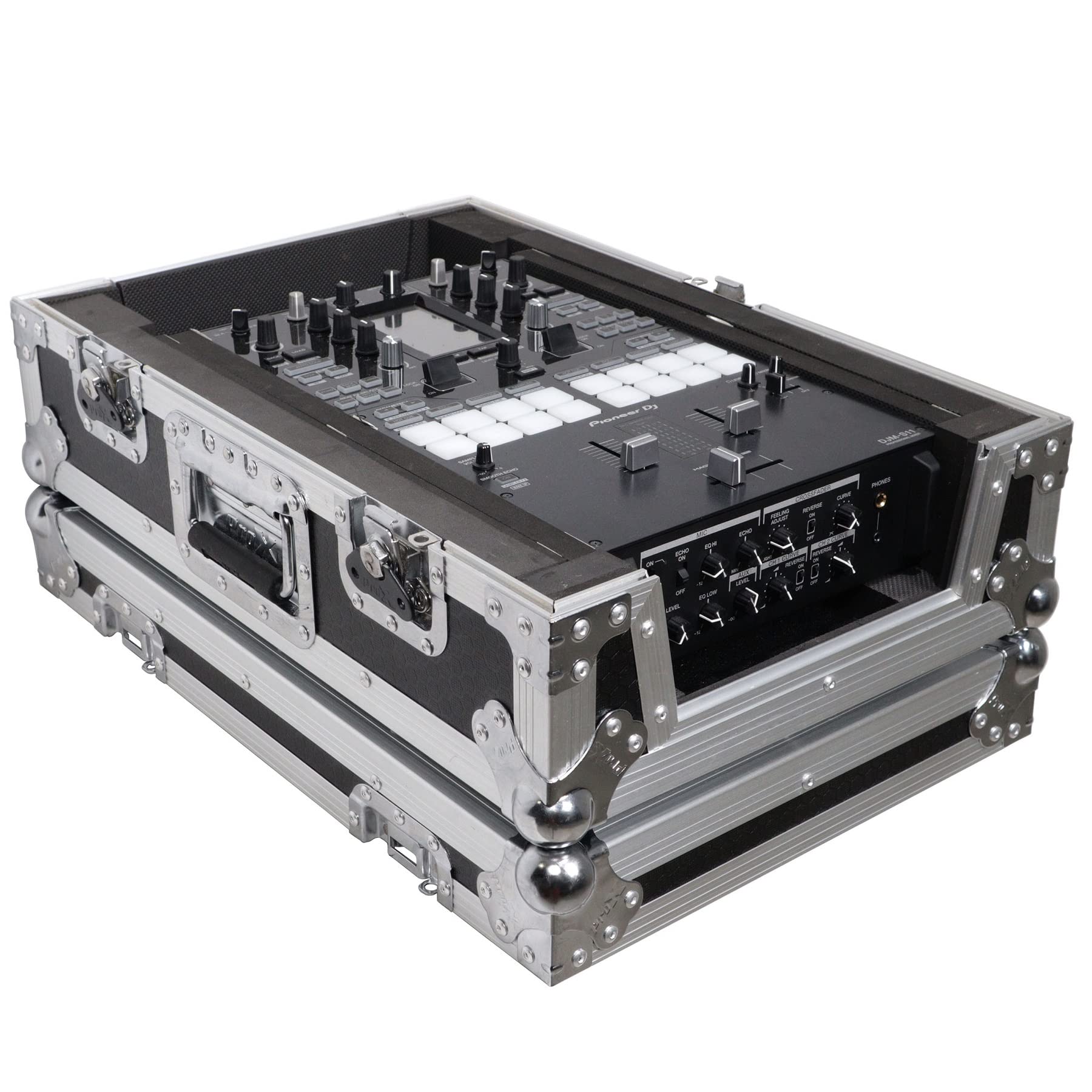 Prox XS-M11 ATA Flight Style Universal-Tasche für Pioneer DJM S11 Rane Seventy 70 Seventy 72 MK2, Finish Schwarz, Silber auf Schwarz, Einheitsgröße
